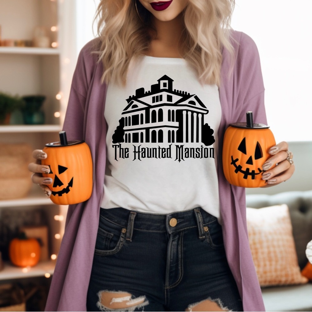 Haunted Mansion Halloween Tee Disney Park Ride tshirt Custom Magic Kingdom Vacay